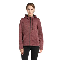 Уличные повседневные спортивные женские пальто из мельчатого флиса на заказ ветровка с капюшоном водонепроницаемая мягкая куртка