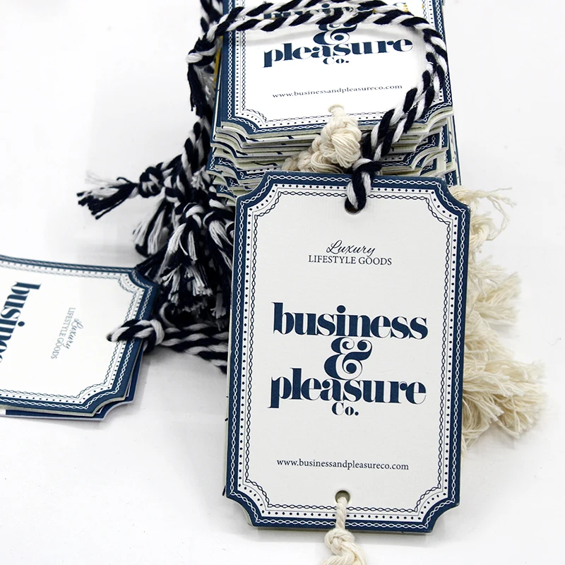 hang tag clothing label card in fashion design