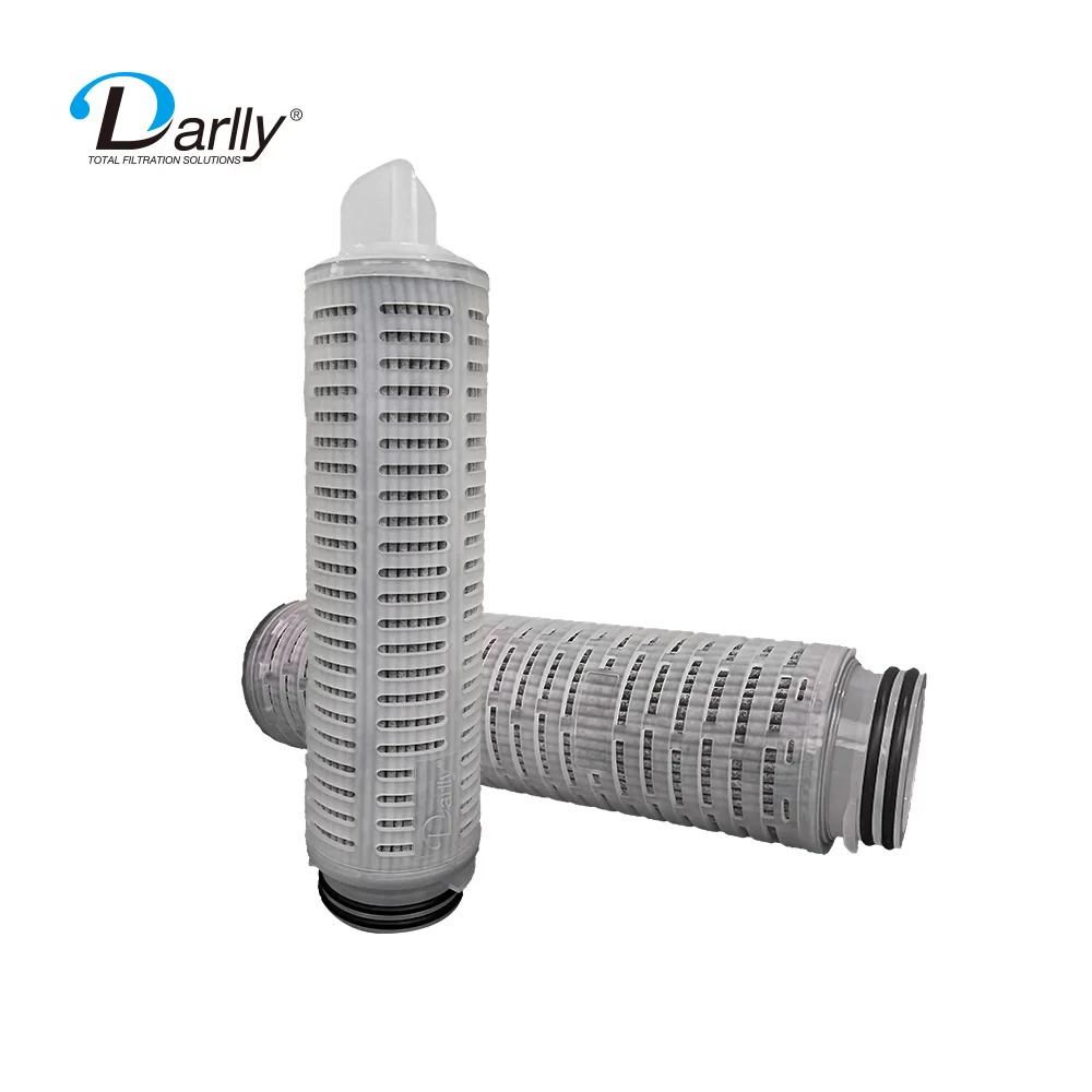 10 Inch 5 Micron Carbon Cellulose Pleated Filter Elements Strong Chemical Resistant for Filtration