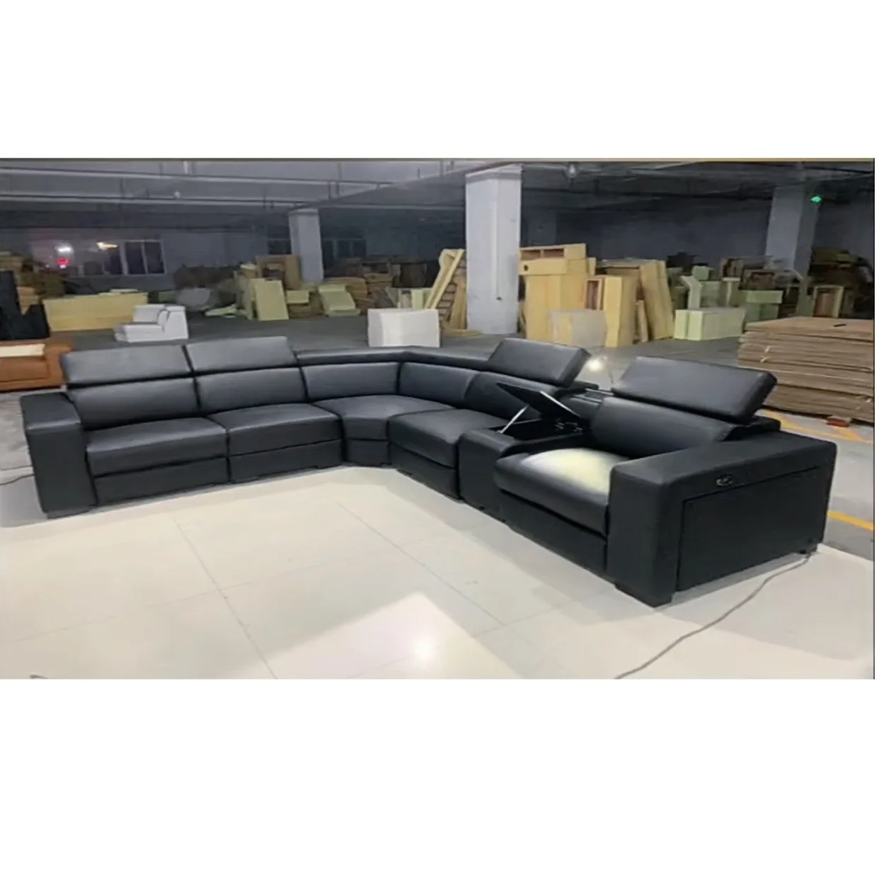 2024 new Modern electric leather sofa luxury living room furniture recliner sofa set office Adjustable functional power sofa
