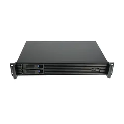 1.5U 2 hot swap bay data storage SGCC server case mini itx rackmount IPC industrial server chassis