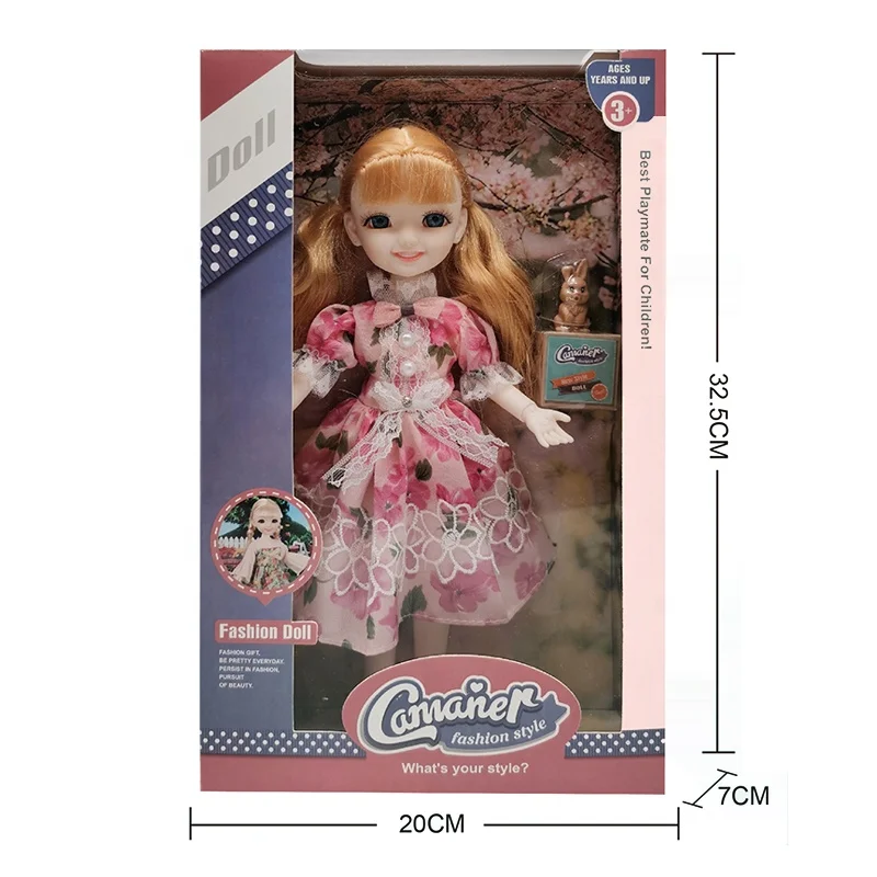 Подарочная упаковка 12 дюймов кукла с кожей Принцесса суд юбка для маленьких девочек