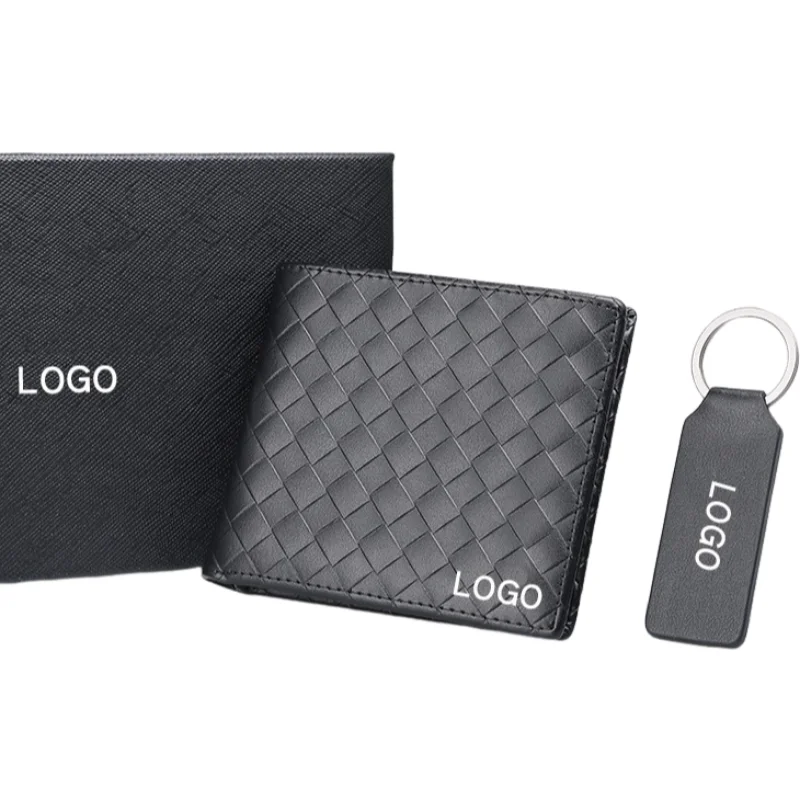 Classical Christmas Gift Set Luxury Promotional Men Business Wallet Gift Set