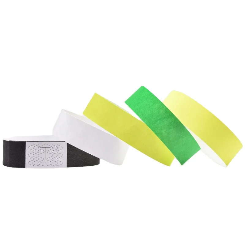 Disposable Tyvek Paper Wristbands for Asusement Park and Other Theme Parks Which are Waterproof and Accurate Identification