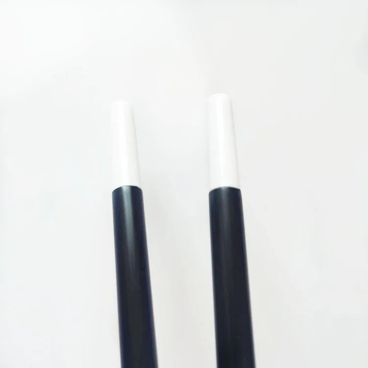 Promotion Gift Plastic Black Magic Wand Customized Logo Stick Black Tube With White Ends Magic Trick