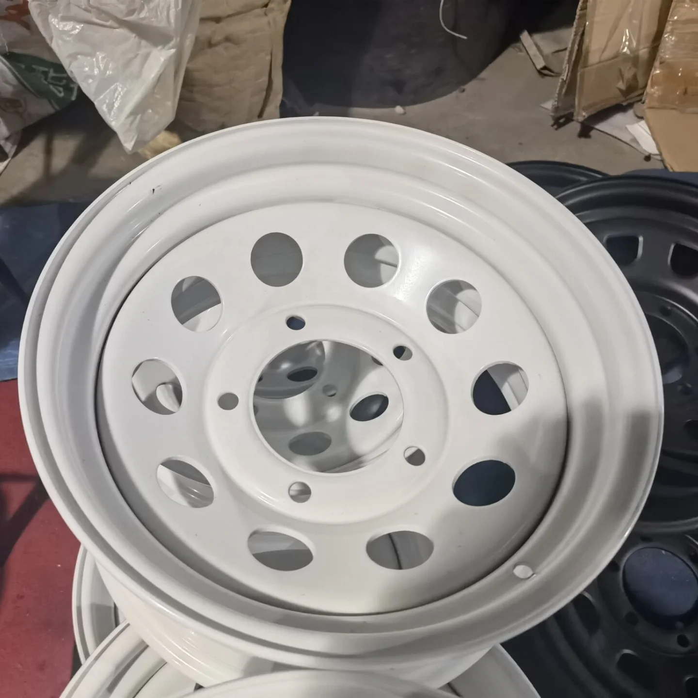 16 Inch Steel Trailer Car Wheels 4 Lug Hole Good Quality Rims for Sales