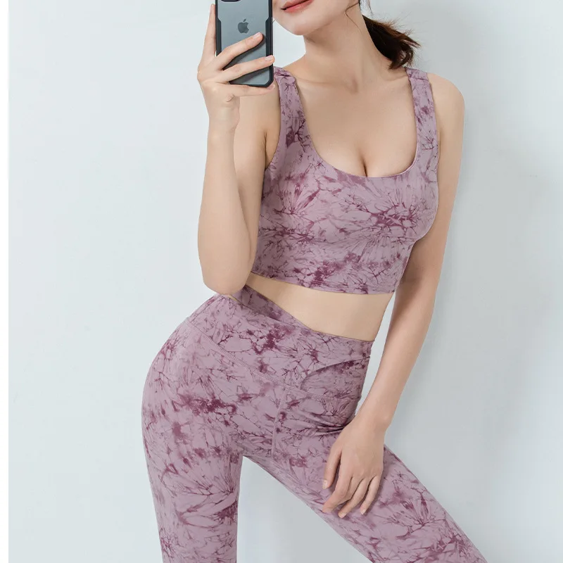 Women Comfort Compression Smooth Absolute Tie Dye Sports Bra
