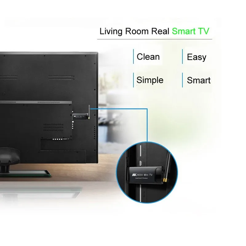 HD-MI TV Stick Dongle 4K Advertising Player with Android 10 OS Android 7.1 2G/5G Wifi