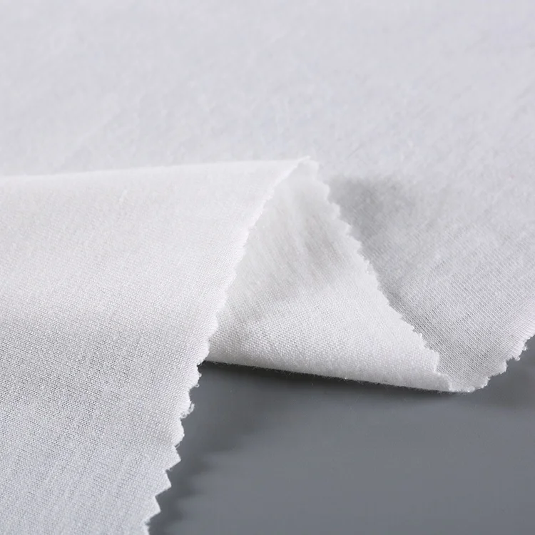 2021 Hot selling custom knit optic white jersey 65 polyester 35 cotton fabric knit jersey for garment