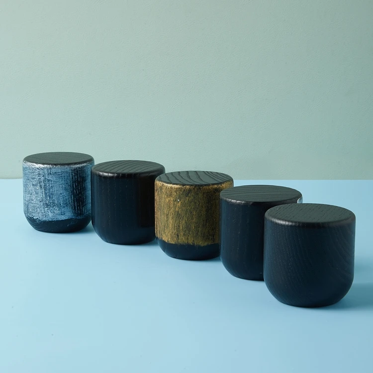 High Quality Custom Cosmetic Packaging Wood Cosmetic Glass Bottle Perfume Cap