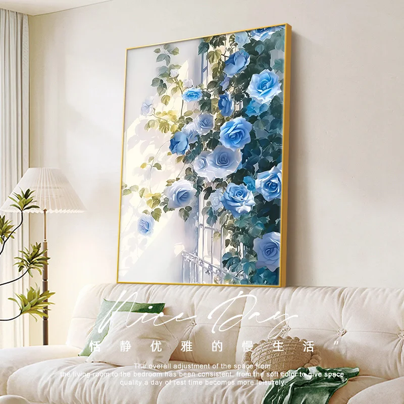 Canvas digital kit floral wall paint,DIY oil painting acrylic paint, suitable for home wall art decoration