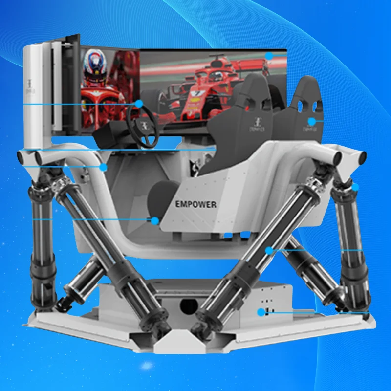 Six axis racing car Vr Racing Simulator Supplier 3 Screens Motion Simulator Vr Car Simulator arcade Games