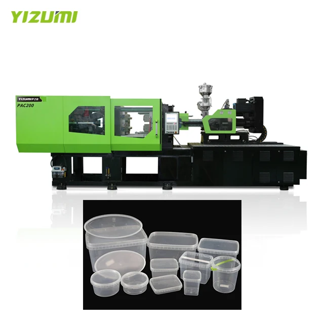  YIZUMI High Speed Thin Wall Container Making Machine Plastic Injection Molding Moulding 200Ton Factory
