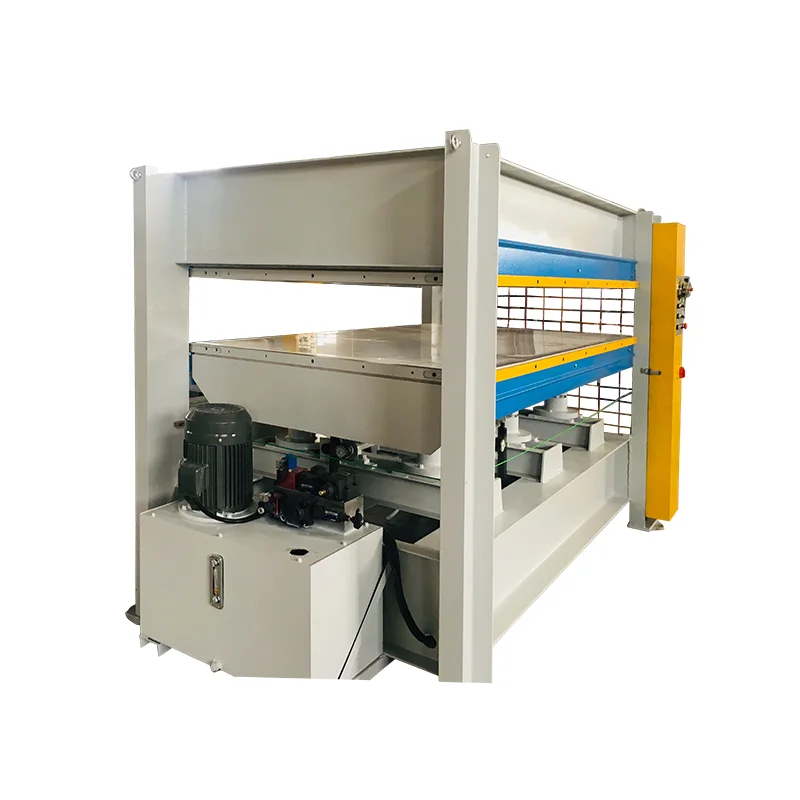 Mdf plywood hydraulic laminating melamine wood hot oil press machine for veneer