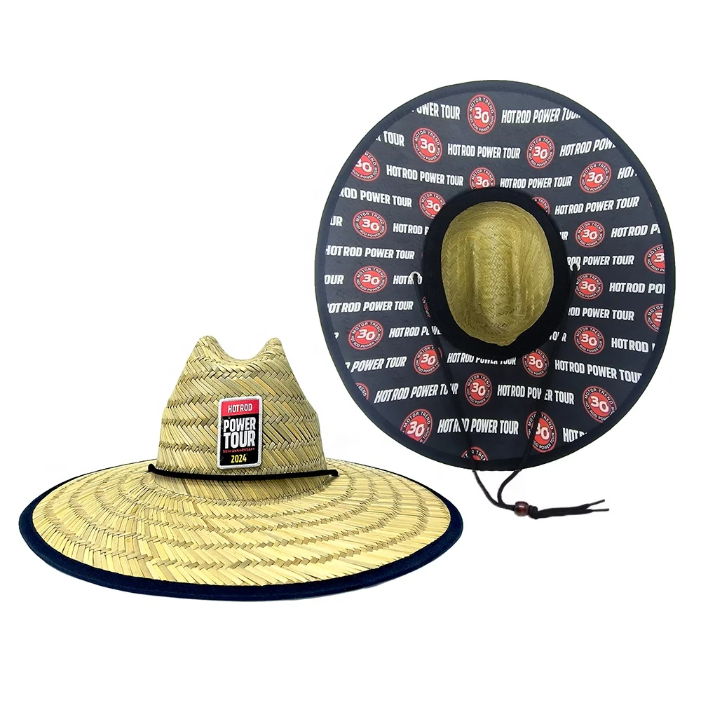 Custom printed under brim flowers big brim outdoor sun visors summer beach women sun hat straw felt wide brim