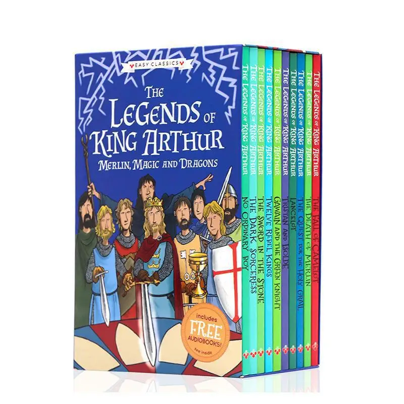 Набор из 10 книг с надписью «Легенды короля