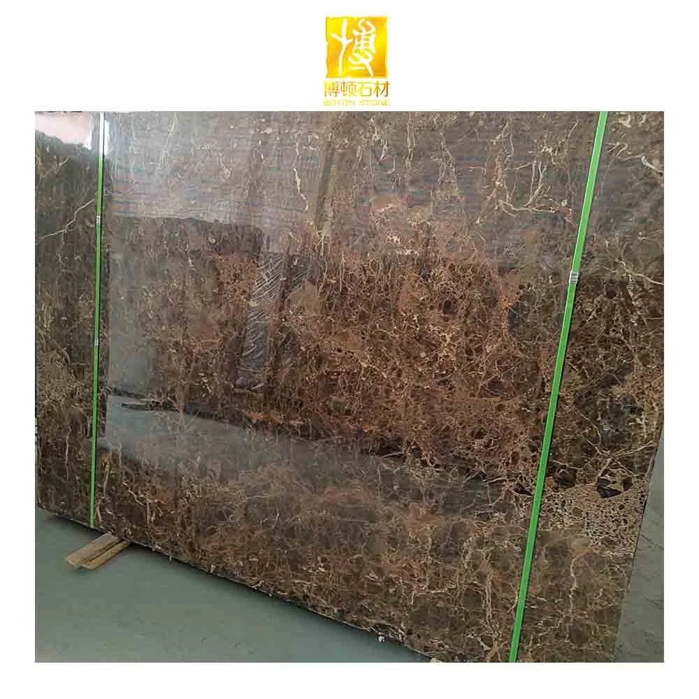 Nature Stone Brown Dark Brown Marble Tiles Natural Marble Veneer Floor Slab
