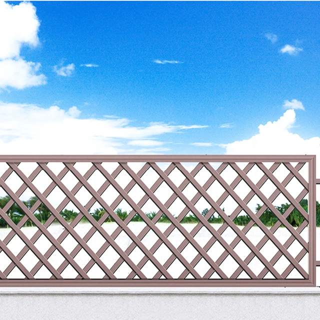 Decoration vertical square tube metal fence designs Aluminum fence
