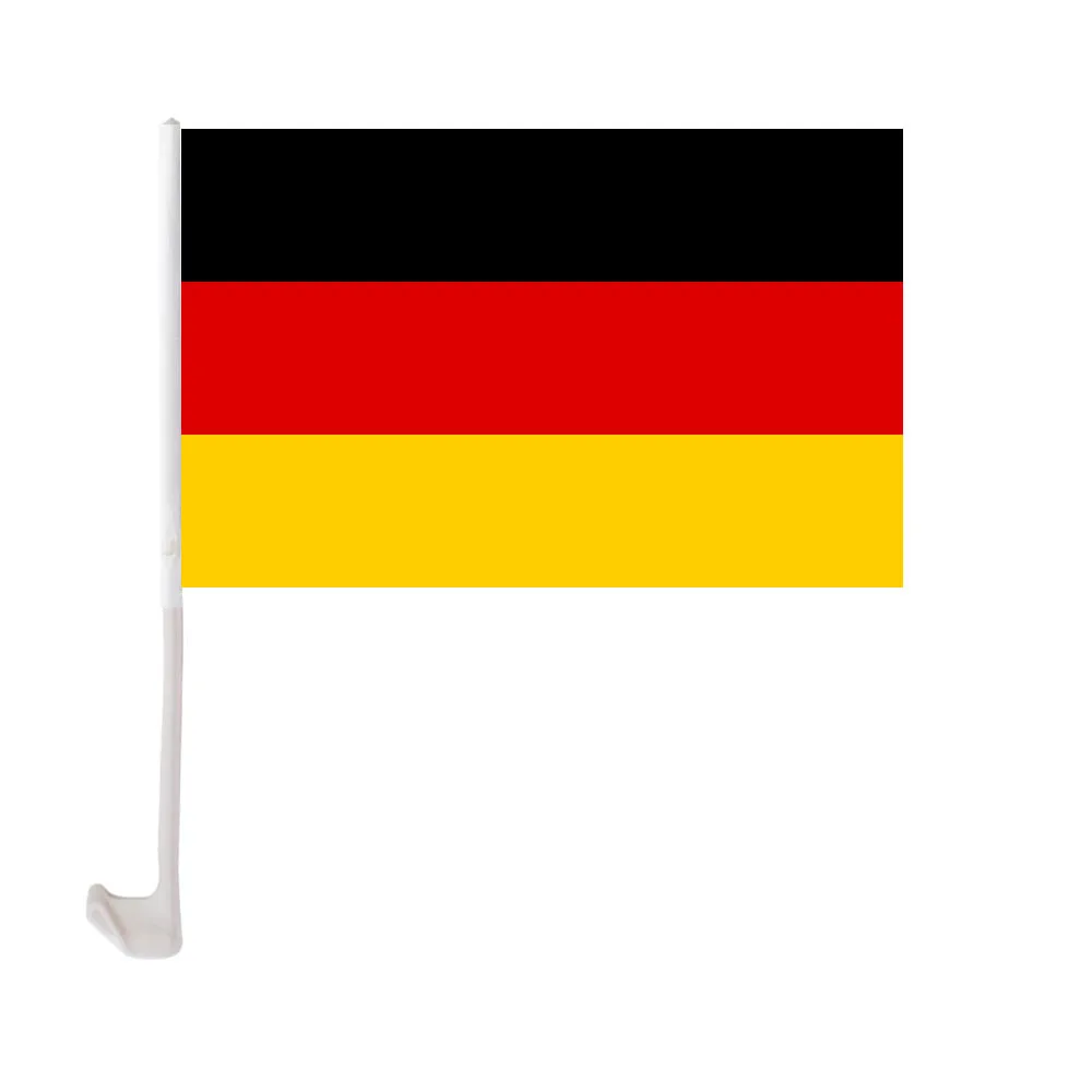 Custom Printed 30*45 cm 100%Polyester Germany Car Window National  Flag For Outdoor Decoration