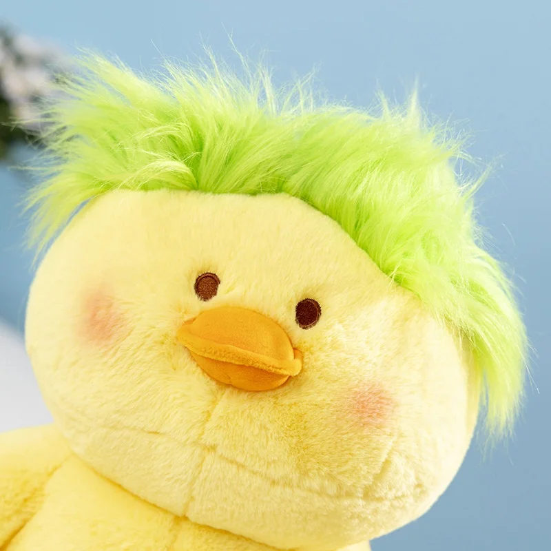 Wholesale Duck Plush Toy Kawaii Soft Stuffed Animal Cute Fluffy Hair Duck Plush Toy