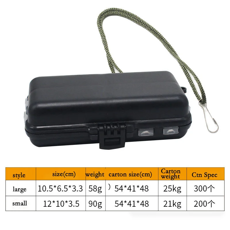 New Multifunctional Fishing Tackle Box 10.5/6.5/3.3cm Hook Accessory Boxes Small Fishing Tackle Boxes
