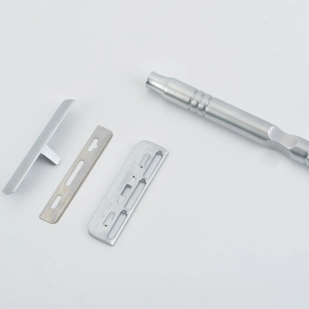 YAQI  NEW design chrome color single edge blade safety razor with brass handle