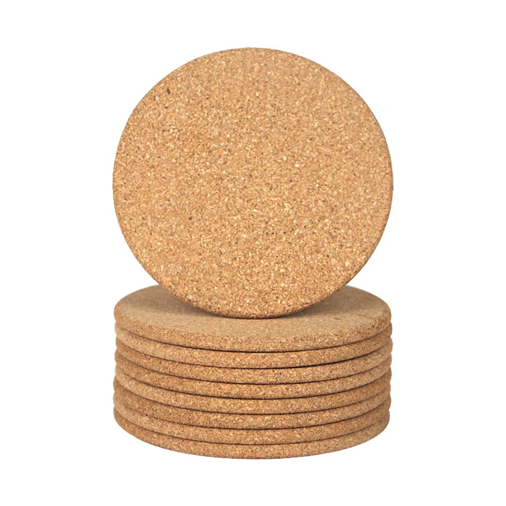 custom factory wholesale bulk blank cork coasters for drinking