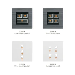 customizable new design decorative hotel electric light smart wall switch and socket supplies