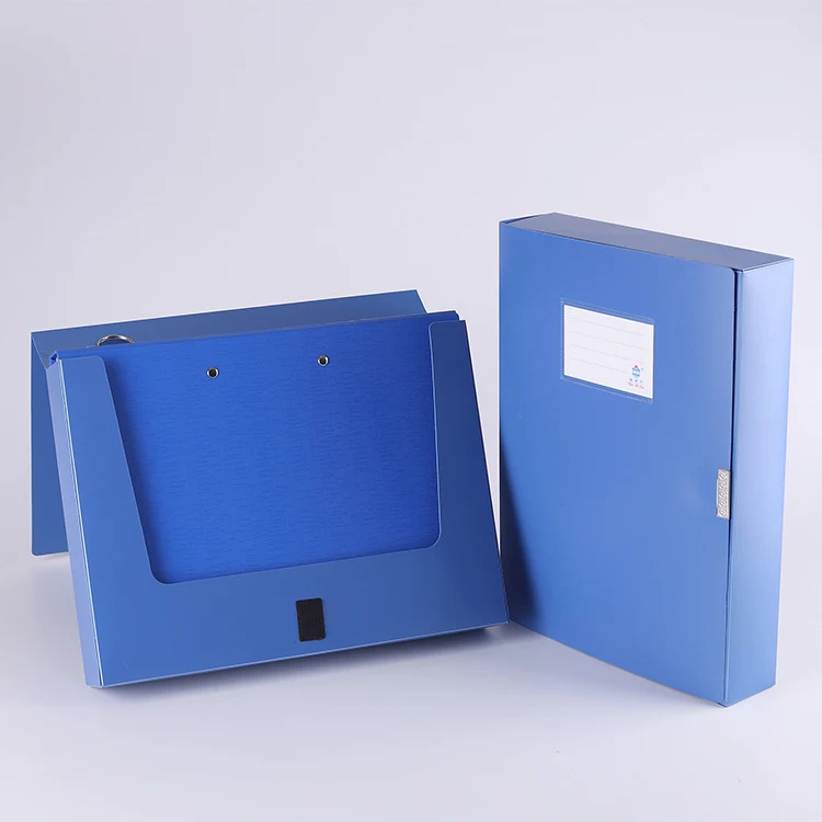 Office Supplies PP Box File Folder Plastic Business Stationery Thickened Adhesive File Box