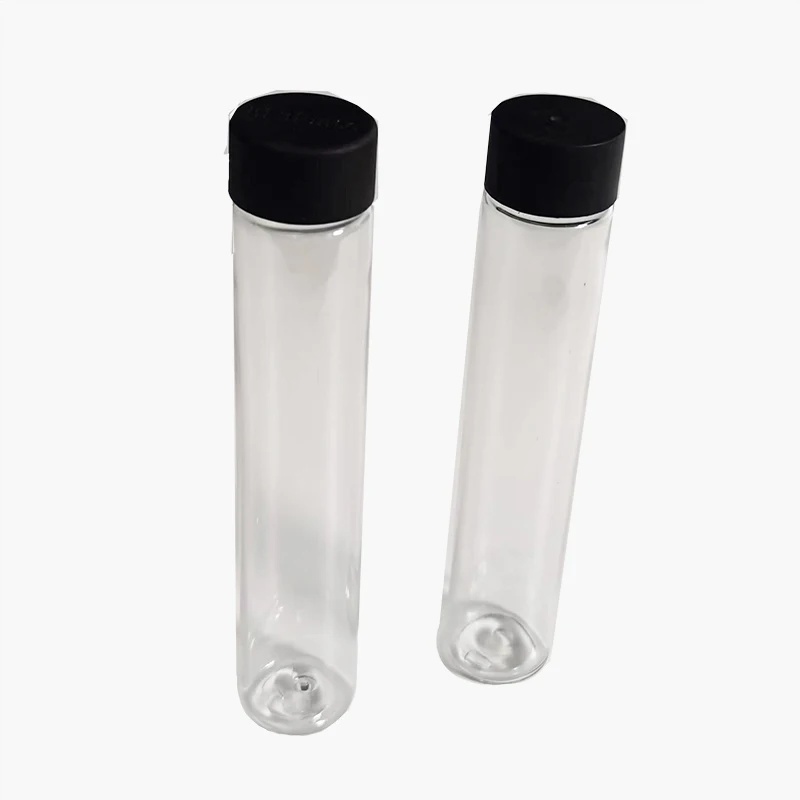 115x25mm Transparent round Glass Tube with Childproof Screw Lid for Glass Bottles