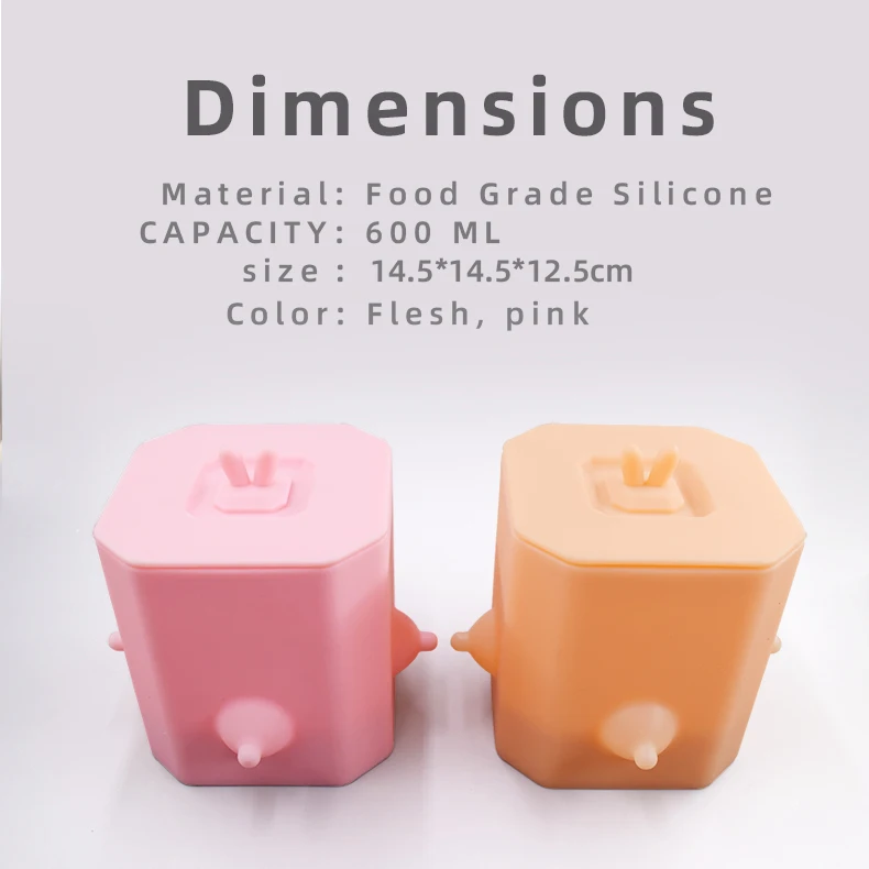 silicone 600ml 4 Nipple puppy nipple feeder  Pet Feeding Device Puppy Dog Cat Nursing BottleNew Design High Quality