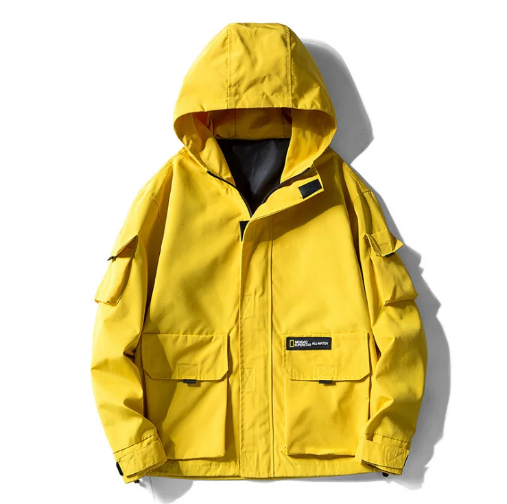 Men Fashion Stand Collar Oversized Boy Clothing Thin Black Mens Hooded Bomber Jackets Coat