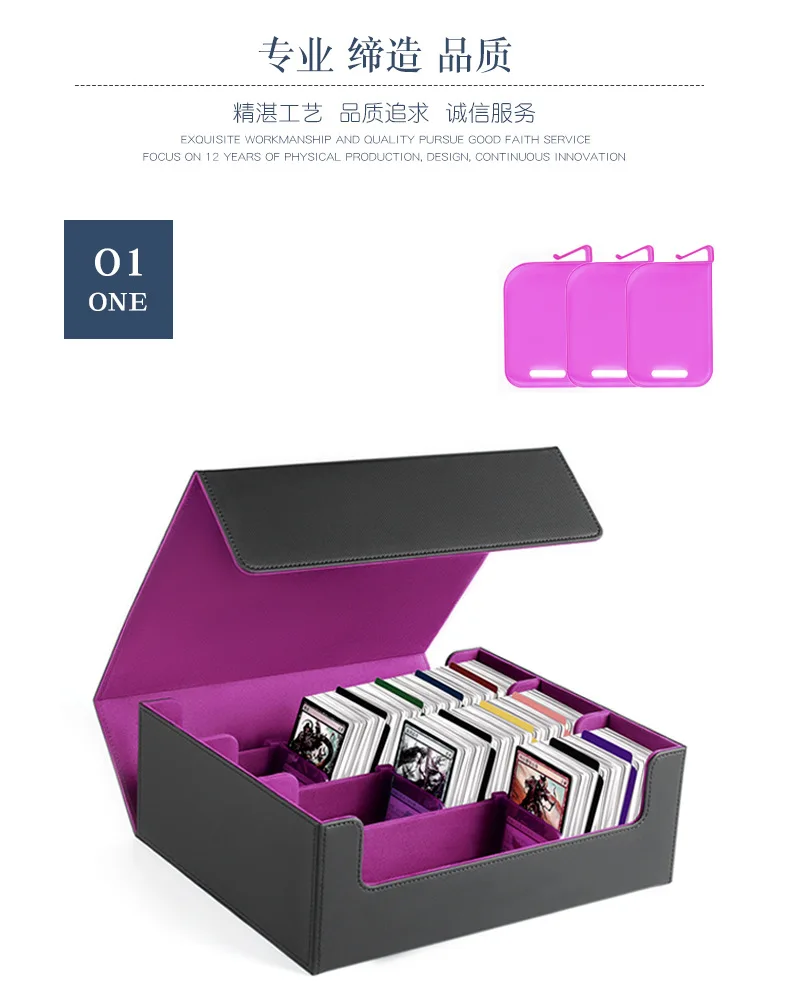 2025 New Plastic Card Dividers for Tabletop Game Collection Card Trading Board Game Storage Binder Dividers