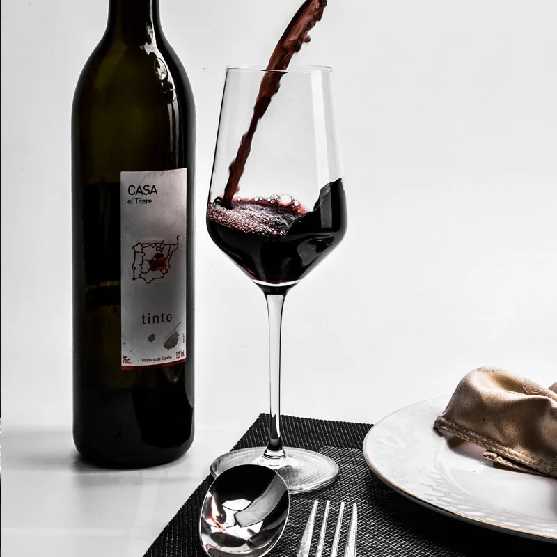 Wholesale glass cup Customized Luxury Crystal white Wine Glass Goblet Wine Glasses