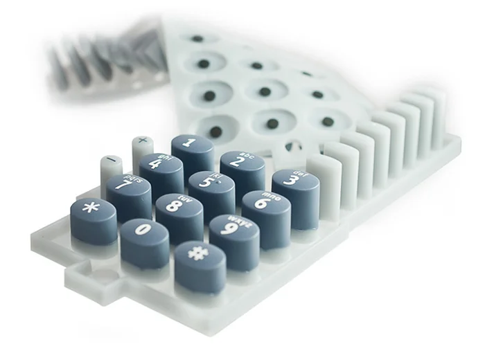 Professional Keypad Manufacturer Custom Rubber Electrics Push Button Soft Silicone Rubber Conductive Button Pads Set