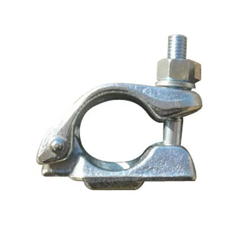 EN74 Construction half ladder clamp 90 degree swivel clamp fixed beam Pressed Double Coupler Scaffolding