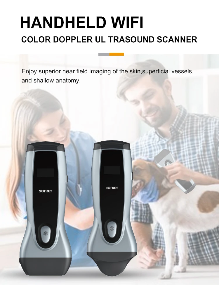 Yonker handheld veterinary medical device wireless usb veterinary doppler ultrasound scanner machine