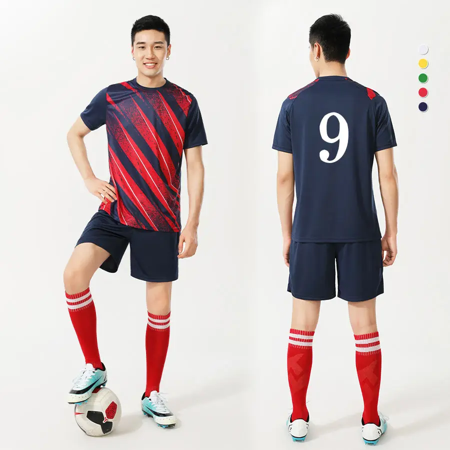 Wholesale Custom Logo Sublimated Soccer Jerseys Full Team Set Soccer Jersey Football Jerseys For Men