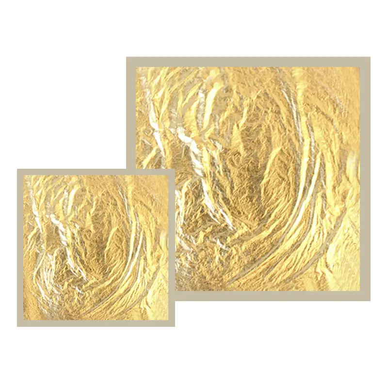 China Factory Direct Sale 24K Gold Leaf Sheets Foil High Quality Edible Gold Leaf Sheet