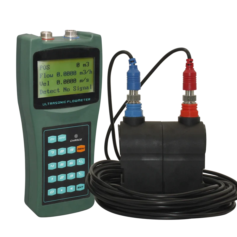 Stock On Sale  liquid control Handheld Water Flow Meter  diesel fuel Portable ultrasonic flowmeter