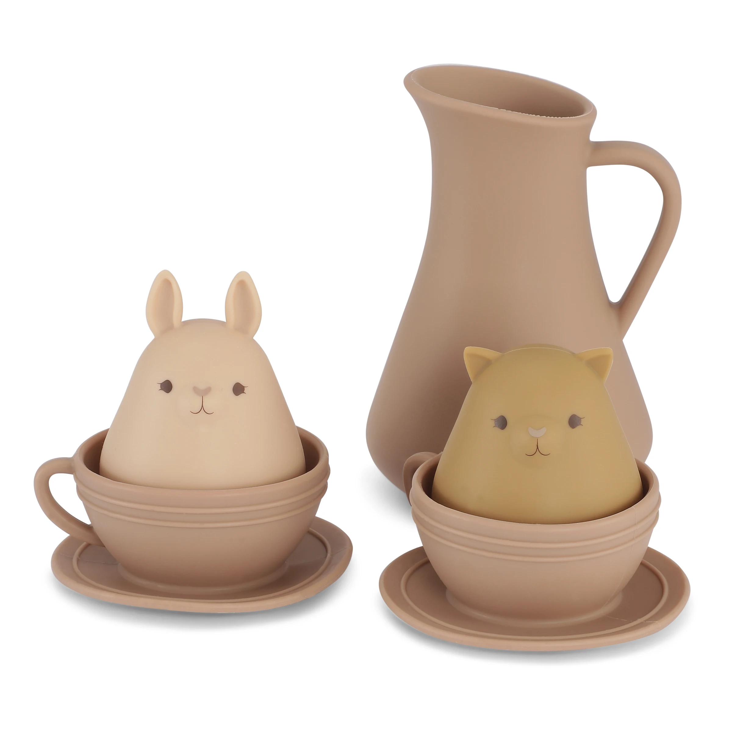 Силиконовые чайные чашки набор игрушек для ванны силиконовые Игрушки чайных чашек Детские Набор