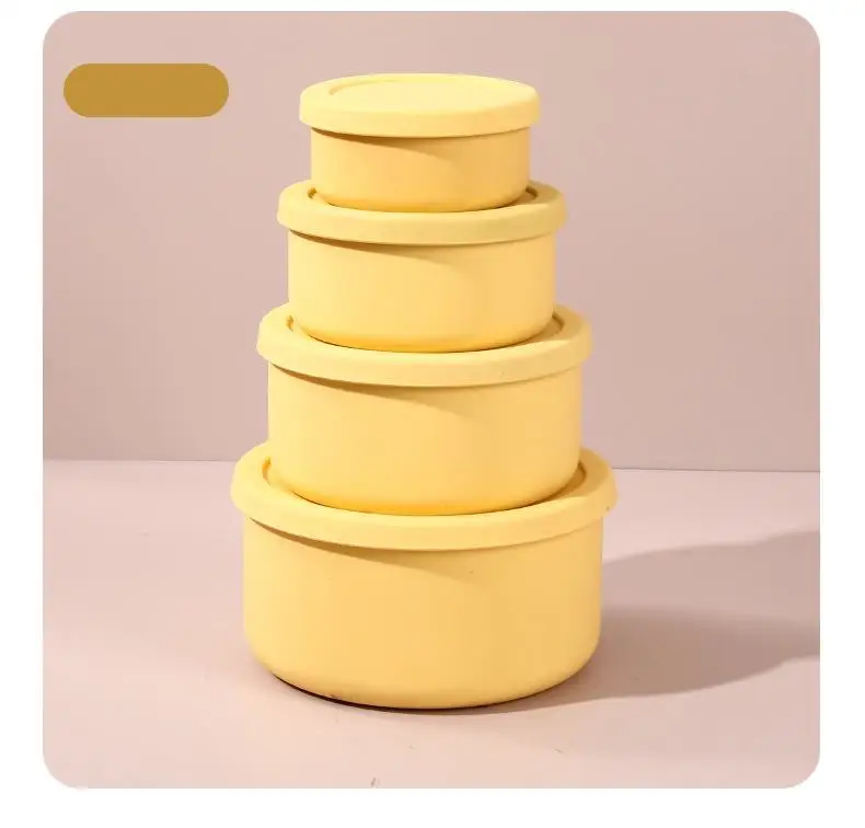 Kitchen Silicone Pizza Dough Proofing Box Bpa Free Silicone Food Storage Containers With Lid For Travel Microwave And Freezer