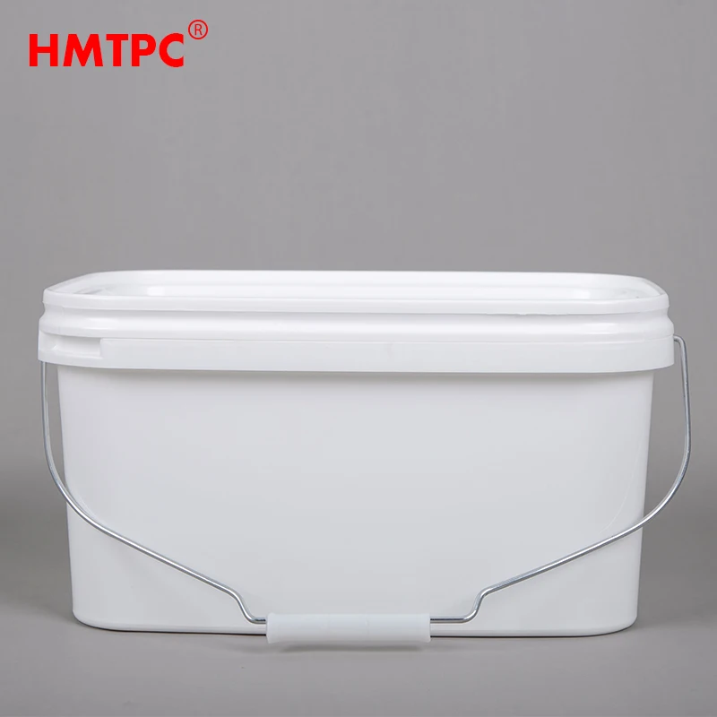 5L 5 Liter  Plastic square Buckets Plastic Barrels Storage Bucket