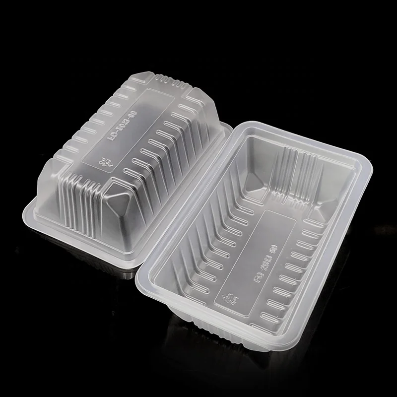 Food grade plastic container box PP tray fresh meat for frozen foods  tray