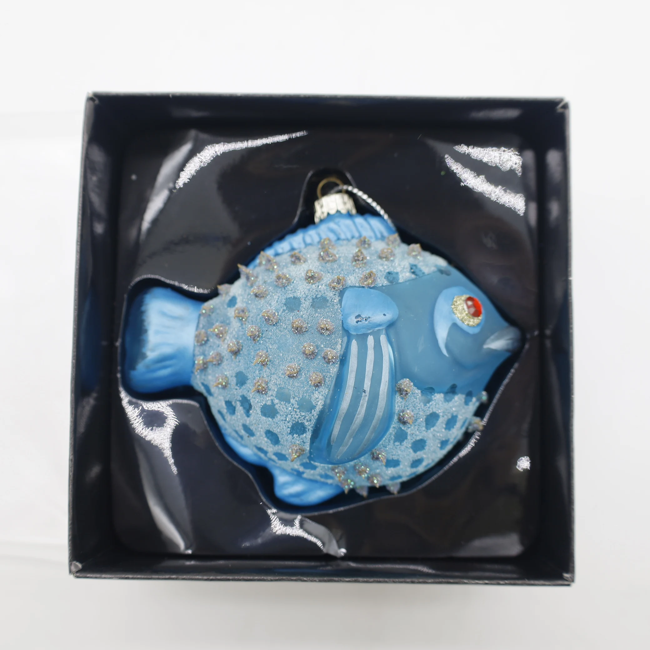 2022 new design fish shaped decorative glass crafts furniture decoration festival celebration decoration