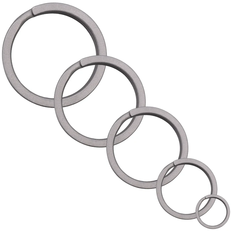 Multiple Sizes Titanium Alloy wholesale Non rusting keyring material metal carabiner Quick Release Tactical Split