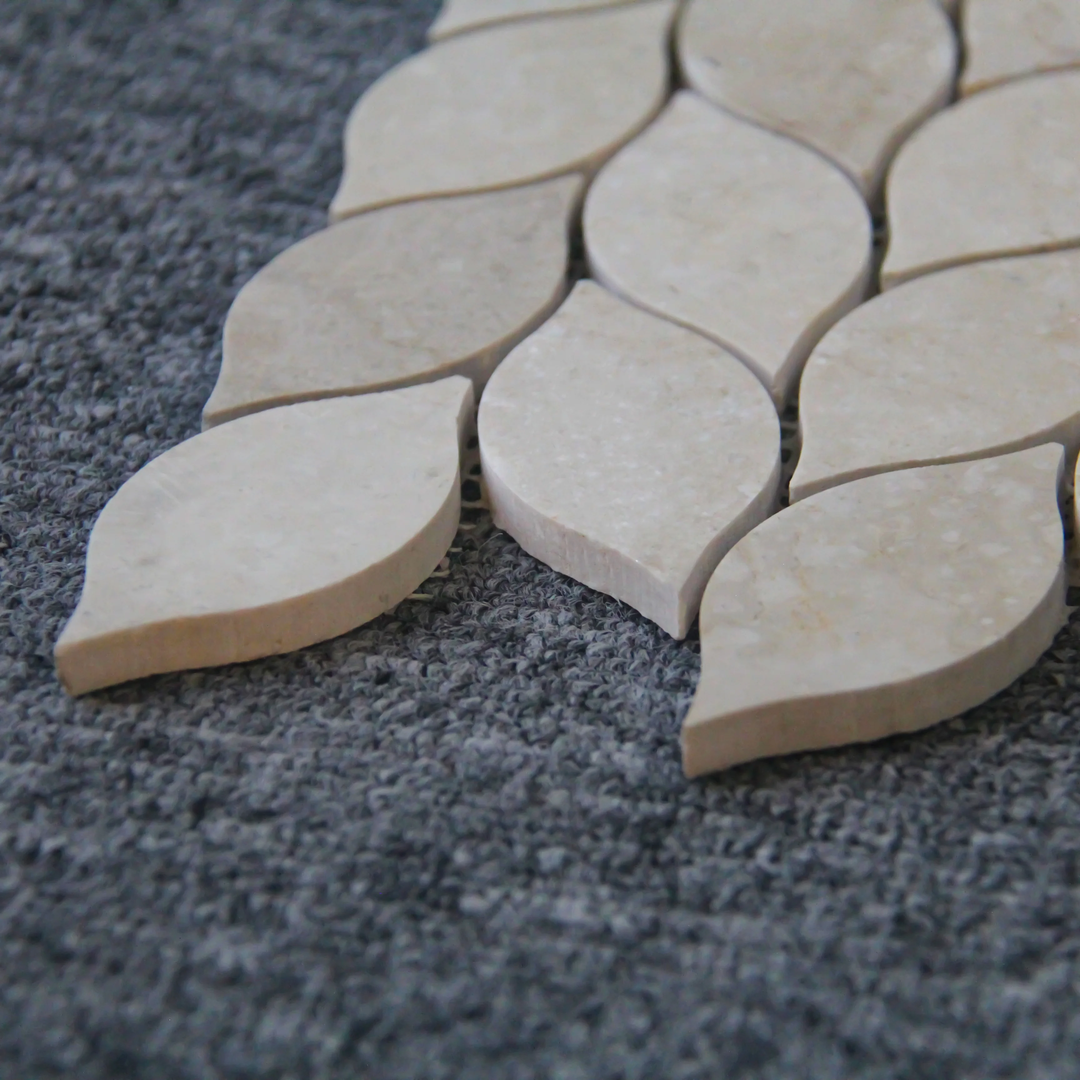 BOTON STONE Wholesale 3DChina Cheap Price Leaf Mosaic Tile Wall Decoration Mosaics Marble