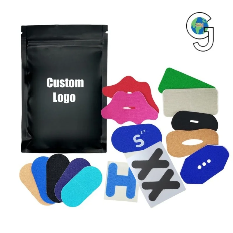 HLK Better Sleeping Bamboo Silk Cotton Premium Lavender Scented Sleep Snoring Mouth Strips Tape Mouthtape With Hole Sleeping