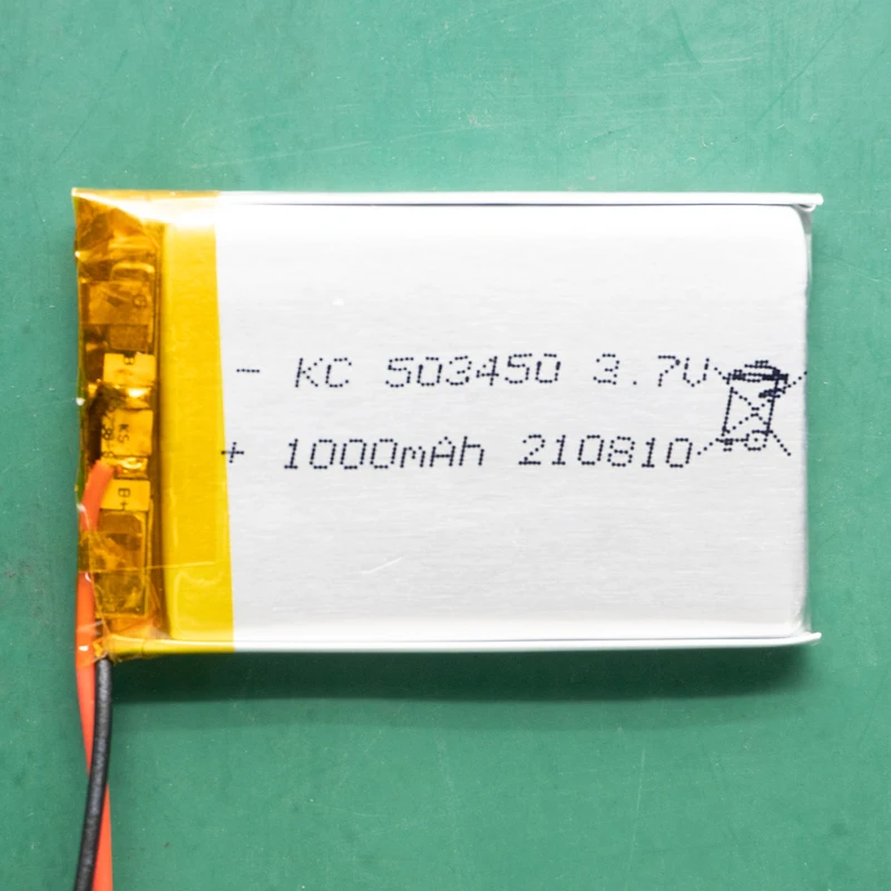 Li полимерный аккумулятор 3.7v1000mAh 503450 Липовая батарея полимерная литий-ионная аккумуляторная литий-полимерная Shenzhen Kamcy для жизни