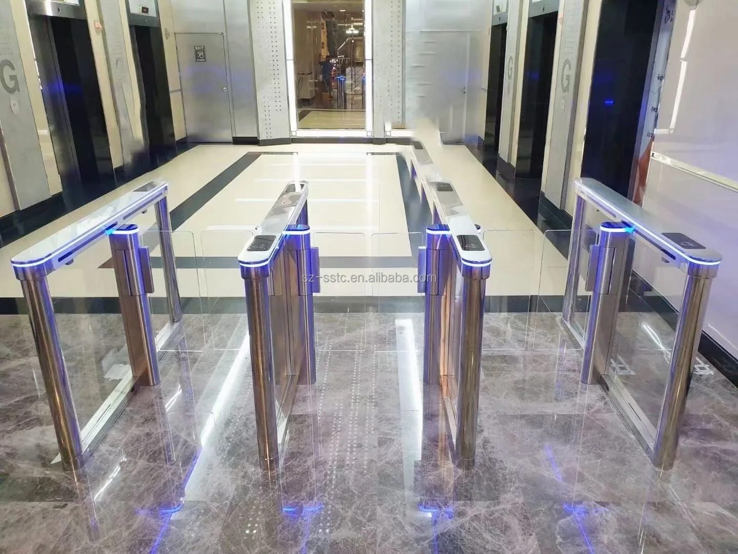 Pedestrian Access Control Gates Automatic Swing Barrier Security Swing Gates High Quality Access Control